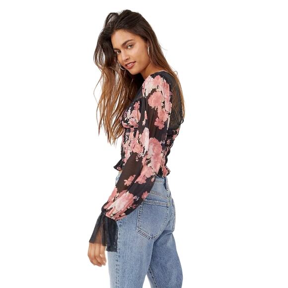 Free people lace floral top - Picture 4 of 6
